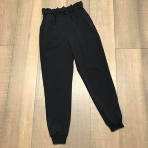Lululemon Jogger Pants Womens Size 6 Black High Rise Stretch Gym Nulu W5DQDS